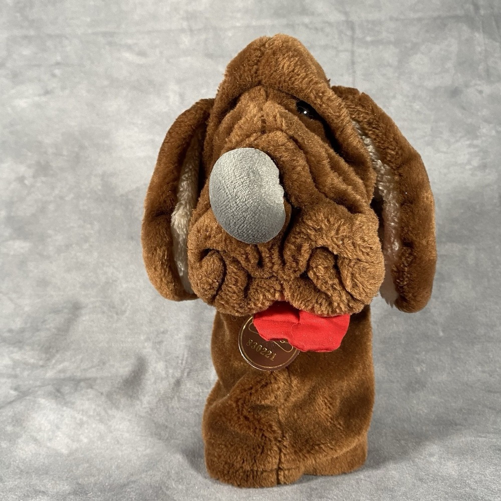 Wrinkles Dog Hand Puppet Vintage 1984 The Heritage Collection Ganz